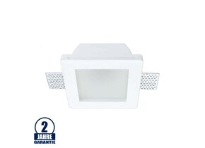 Einbaurahmen Trimless für LED GU10 Quadratisch matt 1-fach Weiß