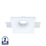 Einbaurahmen Trimless für LED GU10 Quadratisch Konisch Weiß