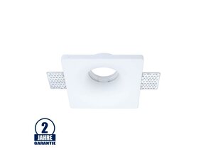 Einbaurahmen Trimless für LED GU10 Quadratisch Konisch Weiß