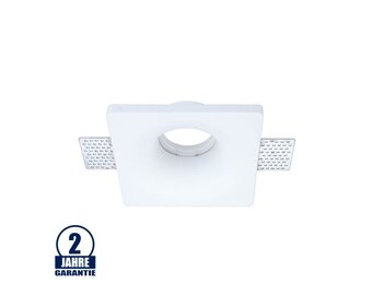 Einbaurahmen Trimless für LED GU10 Quadratisch Konisch Weiß