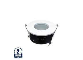 Einbaurahmen für LED GU10 Strahlwassergeschützt Rund Weiß IP65