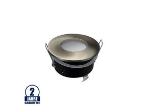Einbaurahmen für LED GU10 Strahlwassergeschützt Rund Inox IP65