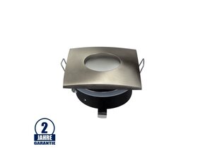 Einbaurahmen für LED GU10 Strahlwassergeschützt Quadratisch Inox IP65