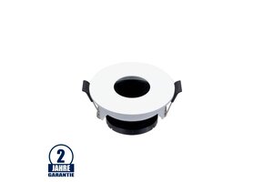 Einbaurahmen für LED GU10 Rund mit rundem Lichtauslass Weiß