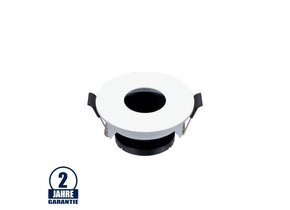 Einbaurahmen für LED GU10 Rund mit rundem Lichtauslass Weiß