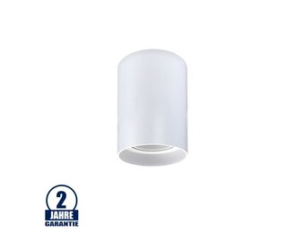 Aufbaurahmen für LED GU10 Kunststoff Rund Weiß