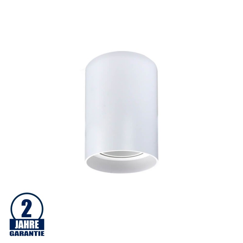 Aufbaurahmen für LED GU10 Kunststoff Rund Weiß