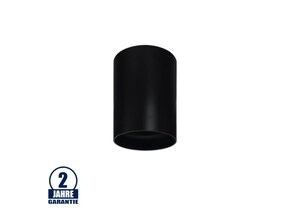 Aufbaurahmen für LED GU10 Kunststoff Rund Schwarz