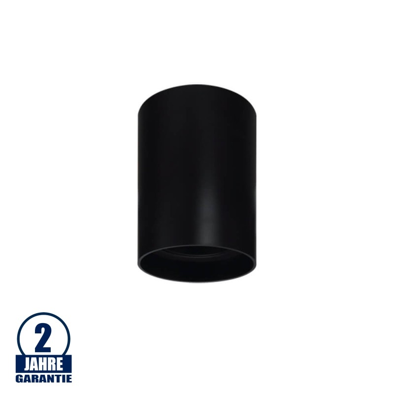 Aufbaurahmen für LED GU10 Kunststoff Rund Schwarz