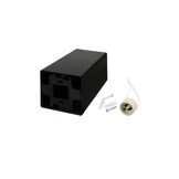 Aufbaurahmen für LED GU10 Kunststoff Quadratisch Schwarz