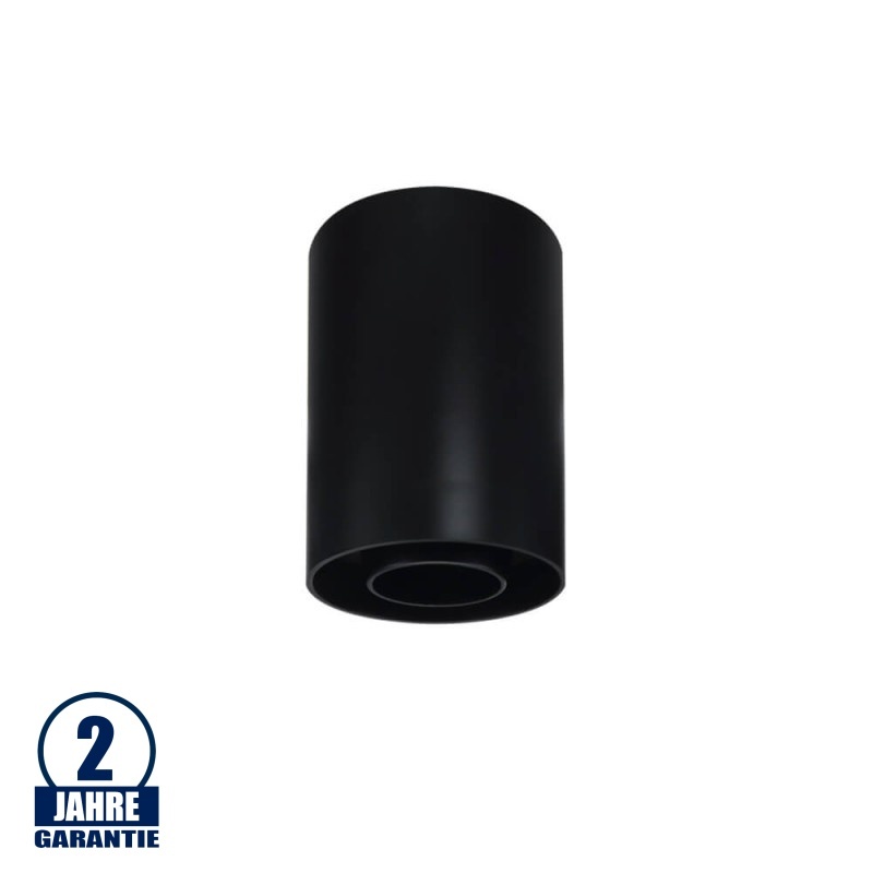 Aufbaurahmen für LED GU10 Kunststoff Rund Schwarz V2