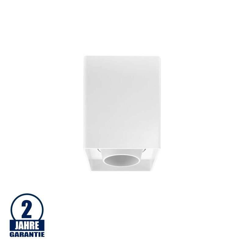 Aufbaurahmen für LED GU10 Kunststoff Quadratisch Weiß V2