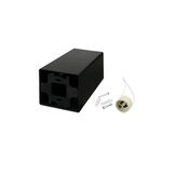 Aufbaurahmen für LED GU10 Kunststoff Quadratisch Schwarz V2