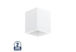 Aufbaurahmen für LED GU10 versenkt Quadratisch Weiß