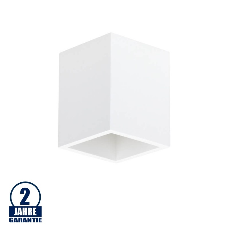 Aufbaurahmen für LED GU10 versenkt Quadratisch Weiß