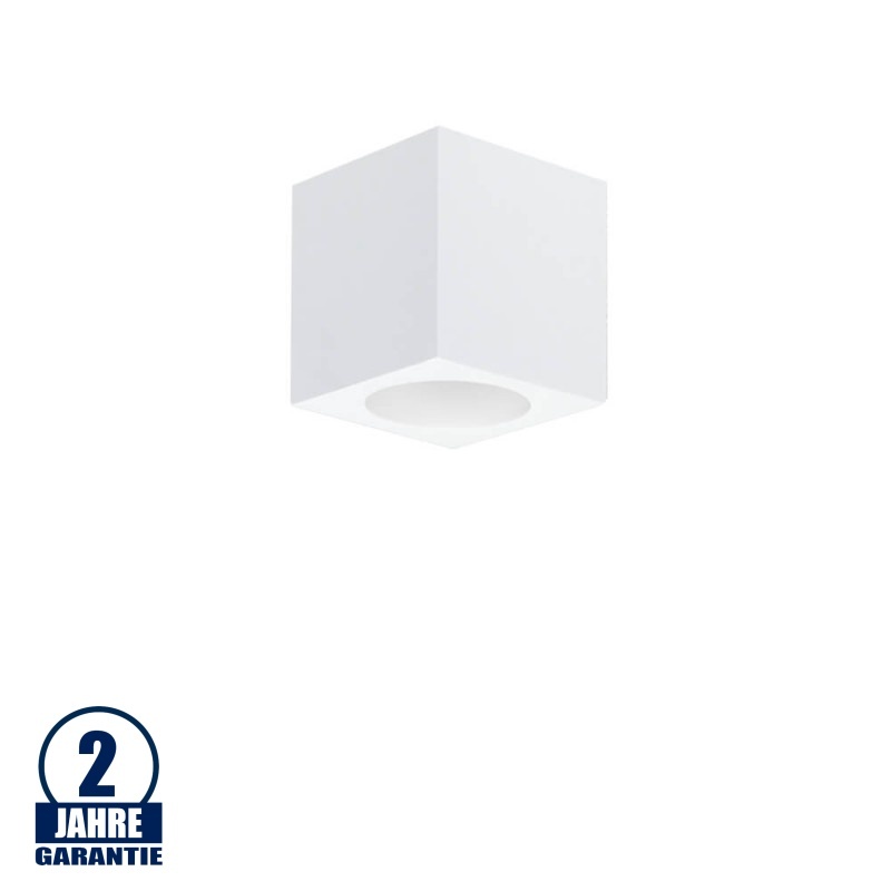 Aufbaurahmen für LED GU10 Quadratisch Weiß 7cm