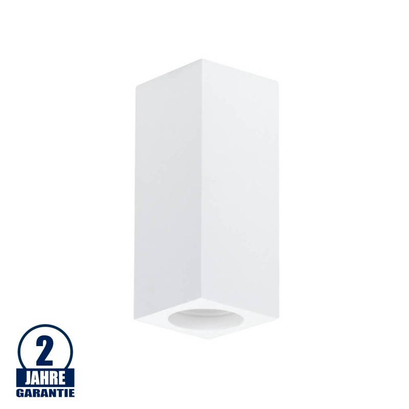 Aufbaurahmen für LED GU10 Quadratisch Weiß 17cm