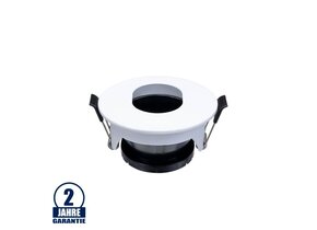 Einbaurahmen für LED GU10 Rund mit ovalem Lichtauslass Weiß