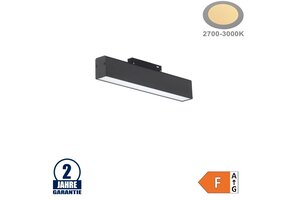 12W LED Leuchte 30cm für 48V Stromschiene R35 Magnetic Line Warmweiß