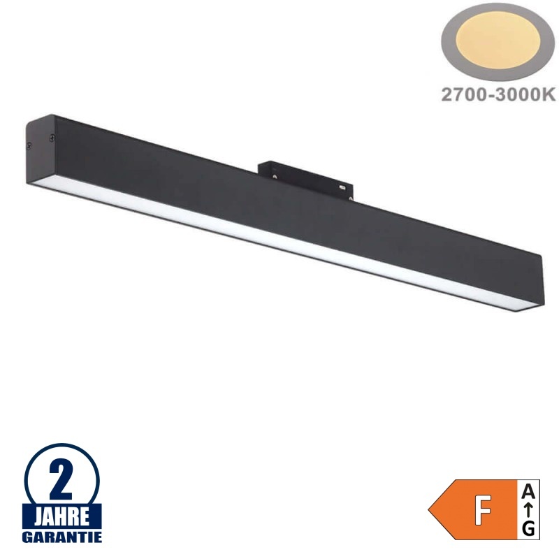 20W LED Leuchte 60cm für 48V Stromschiene R35 Magnetic Line Warmweiß