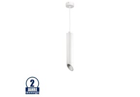 Pendelleuchte Slanted für GU10 30cm Weiß mit weißem Reflektor
