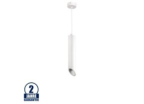 Pendelleuchte Slanted für GU10 30cm Weiß mit weißem Reflektor