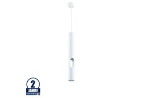 Pendelleuchte mit seitlichem Lichtauslass für GU10 40cm Weiß