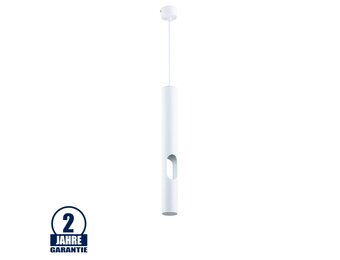 Pendelleuchte mit seitlichem Lichtauslass für GU10 40cm Weiß