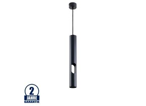 Pendelleuchte mit seitlichem Lichtauslass für GU10 40cm Schwarz