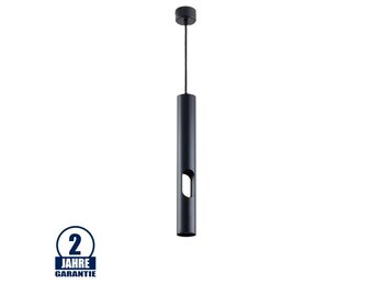 Pendelleuchte mit seitlichem Lichtauslass für GU10 40cm Schwarz