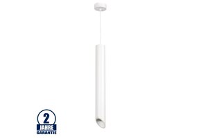 Pendelleuchte Slanted für GU10 50cm Weiß mit weißem Reflektor