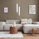 Pendelleuchte Slanted für GU10 50cm Weiß mit weißem Reflektor