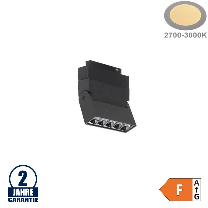 10W Strahler 5-flammig Schwenkbar für 48V Stromschiene R35 Magnetic Line Warmweiß