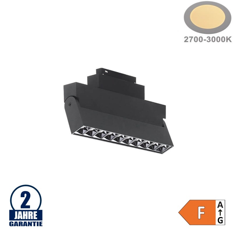 20W Strahler 10-flammig Schwenkbar für 48V Stromschiene R35 Magnetic Line Warmweiß