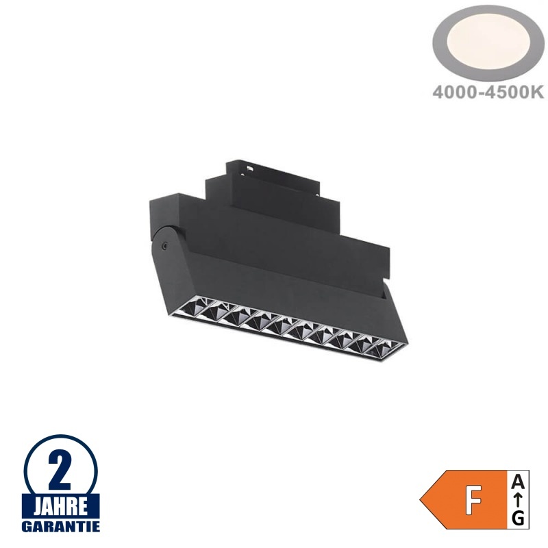 20W Strahler 10-flammig Schwenkbar für 48V Stromschiene R35 Magnetic Line Neutralweiß