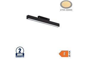 10W LED Leuchte 30cm für 48V Stromschiene R20 Magnetic Line Warmweiß