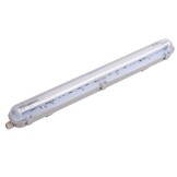 9W LED Feuchtraum/-Wannenleuchte inkl. Röhre SET 60cm einflammig IP65 Neutralweiß