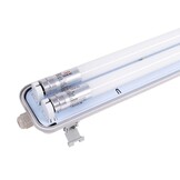 36W LED Feuchtraum/-Wannenleuchte inkl. Röhren SET 120cm zweiflammig IP65 Neutralweiß