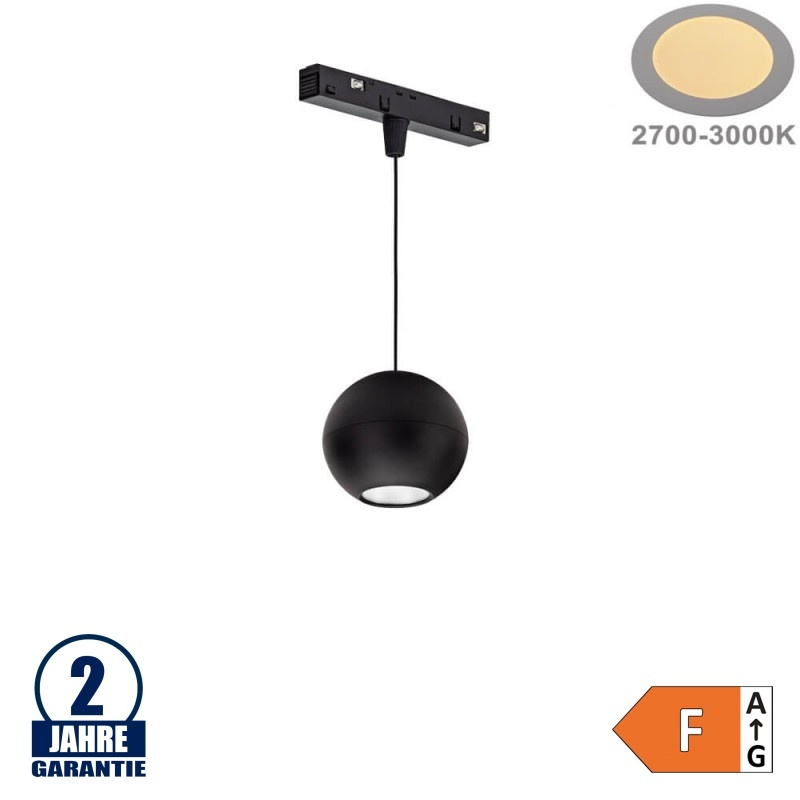 10W Pendelleuchte für 48V Stromschiene R20 u. R35 Magnetic Line Warmweiß