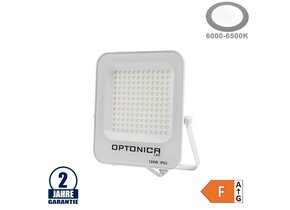 100W LED SMD Fluter weißes Gehäuse Kaltweiß