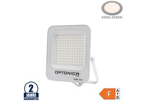 100W LED SMD Fluter weißes Gehäuse Neutralweiß