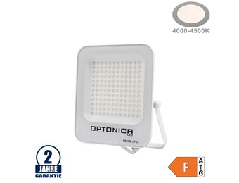 100W LED SMD Fluter weißes Gehäuse Neutralweiß