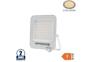 100W LED SMD Fluter weißes Gehäuse Warmweiß