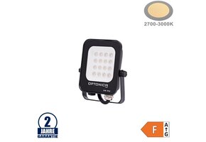 10W LED SMD Fluter schwarzes Gehäuse Warmweiß