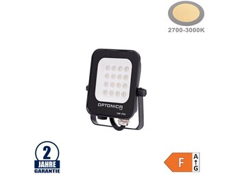10W LED SMD Fluter schwarzes Gehäuse Warmweiß