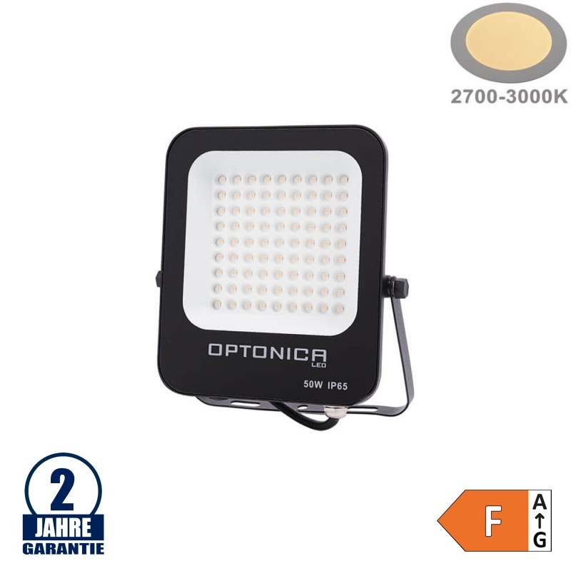 50W LED SMD Fluter schwarzes Gehäuse Warmweiß