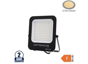 100W LED SMD Fluter schwarzes Gehäuse Warmweiß