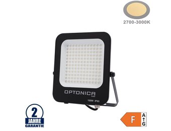 100W LED SMD Fluter schwarzes Gehäuse Warmweiß