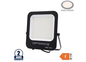 150W LED SMD Fluter schwarzes Gehäuse Neutralweiß