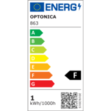 1,3W LED Mini Wandleuchte 24V IP44 Kaltweiß